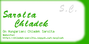 sarolta chladek business card